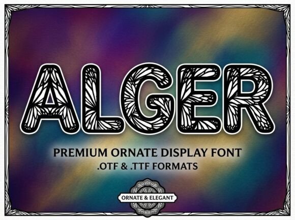 Alger: A Bold Display Font for Editorial Design