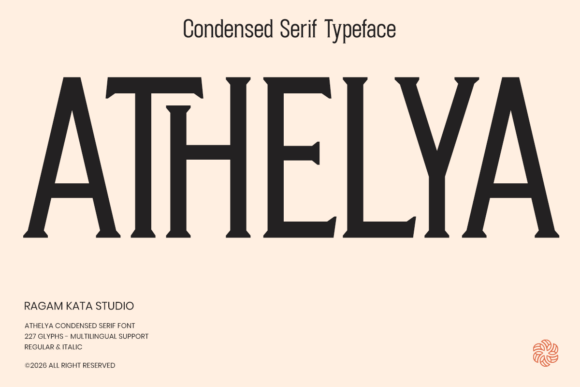 Athelya: A Bold Serif for Web Design