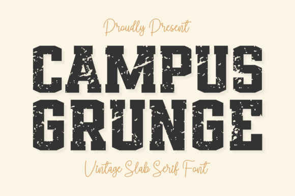 Campus Grunge: A Bold Typographic Statement