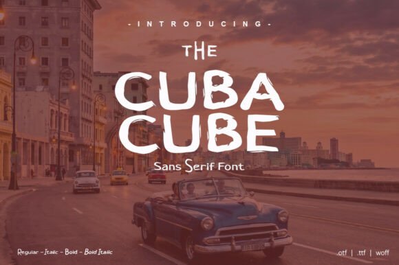 Cuba Cube: A Bold Sans Serif for Creative Projects
