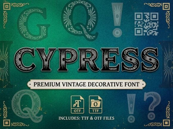 Cypress: A Vintage Display Font