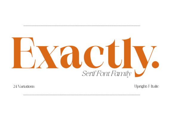 Exactly: A Serif Font for Editorial Excellence