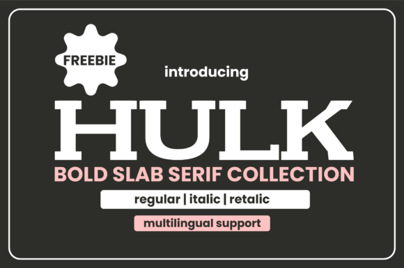 Hulk: Bold Font for Creative Makers