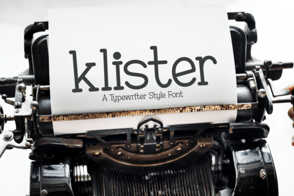 Klister: A Vintage Typewriter Font for Modern Design