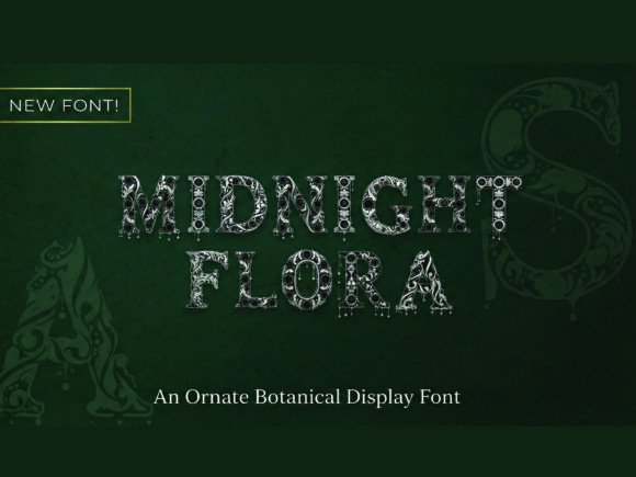 Midnight Flora: A Font for Elegant Branding