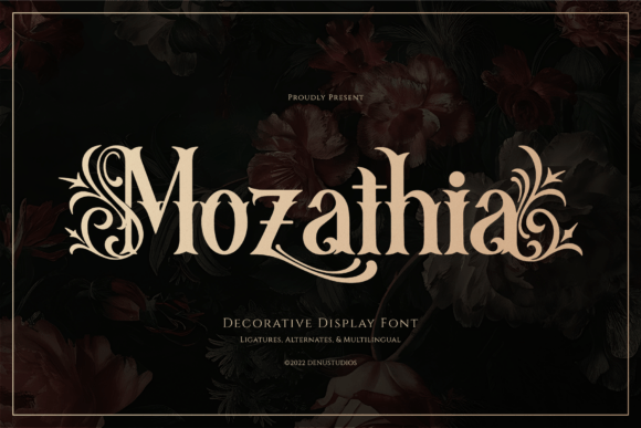Mozathia: A Dark Romance Font