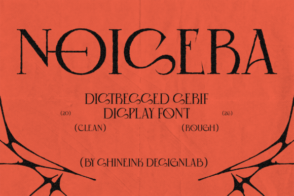 Noisera: A Distressed Serif Font for Creative Expression