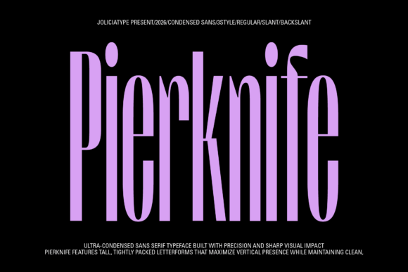 Pierknife: A Bold Font for Modern Campaigns