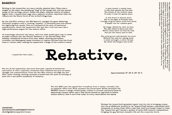 Rehative: A Serif Font for Real-World Design
