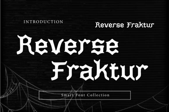 Reverse Fraktur Font for Creative Makers