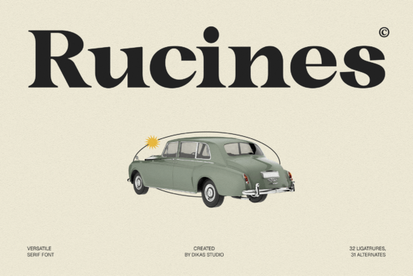 Ruciness: A Vintage Serif Font for Timeless Design