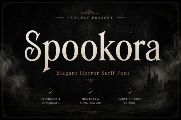 Spookora: A Dark Serif Font for Business