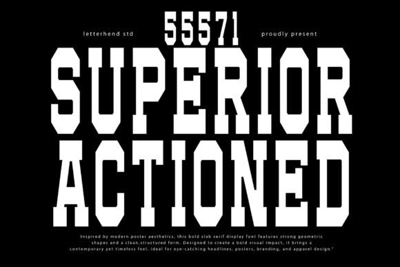 Superior Actioned Font for Bold Marketing