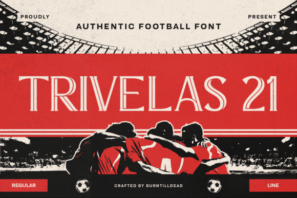 Trivelas 21: A Football-Inspired Font for Creative Makers