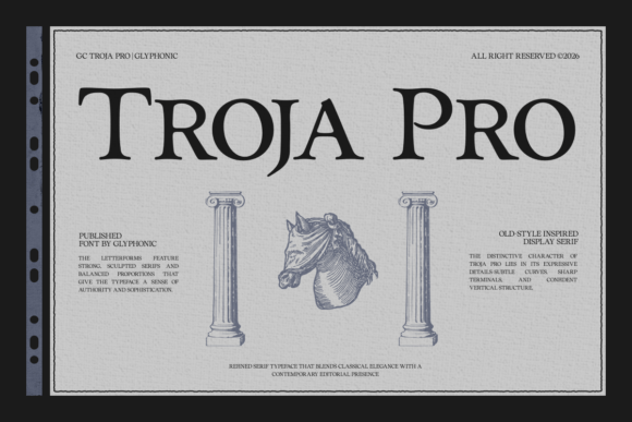 Troja Pro Font: Timeless Elegance for Web Design