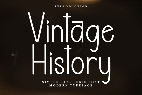 Vintage History Font for Festive Design