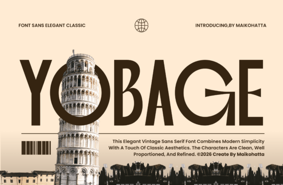 Yobage: A Timeless Sans Serif Font for Handmade Brands